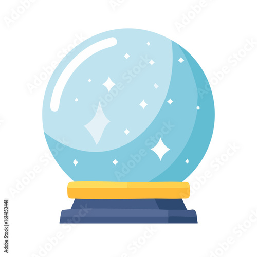 Crystal Ball Isolated on a Transparent Background