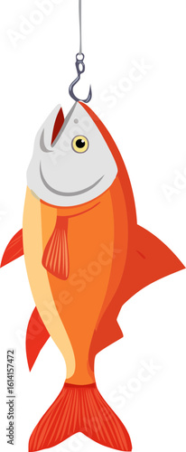 bir balığın vektör çizimi 