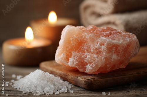 Himalayan salt, wellness, candles 