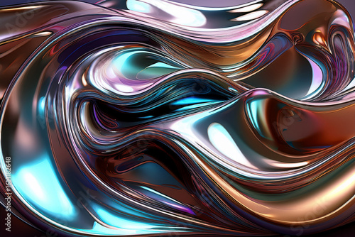 Luxury Metallic Texture with Flowing Dunes