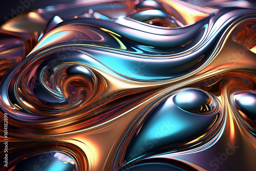 Luxury Metallic Texture with Flowing Dunes