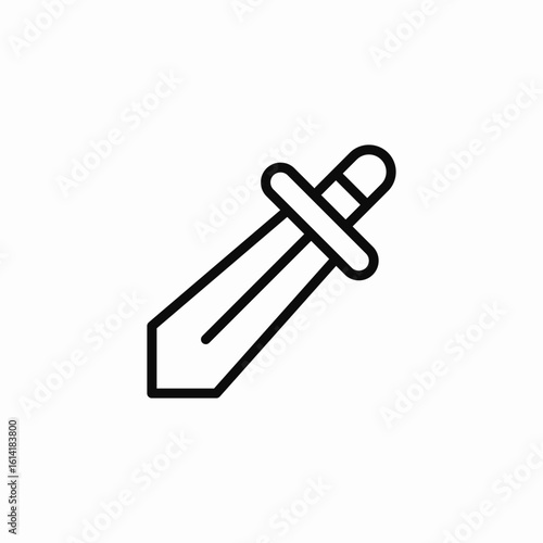 sword defence icon sign vector