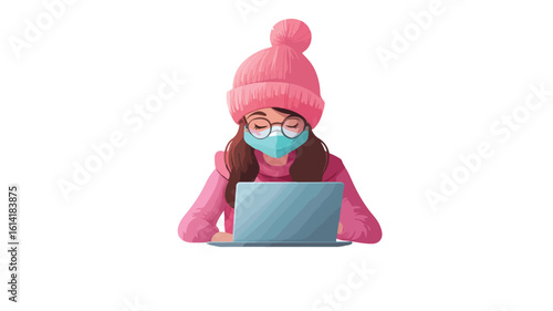 Professional Woman Working on Laptop
