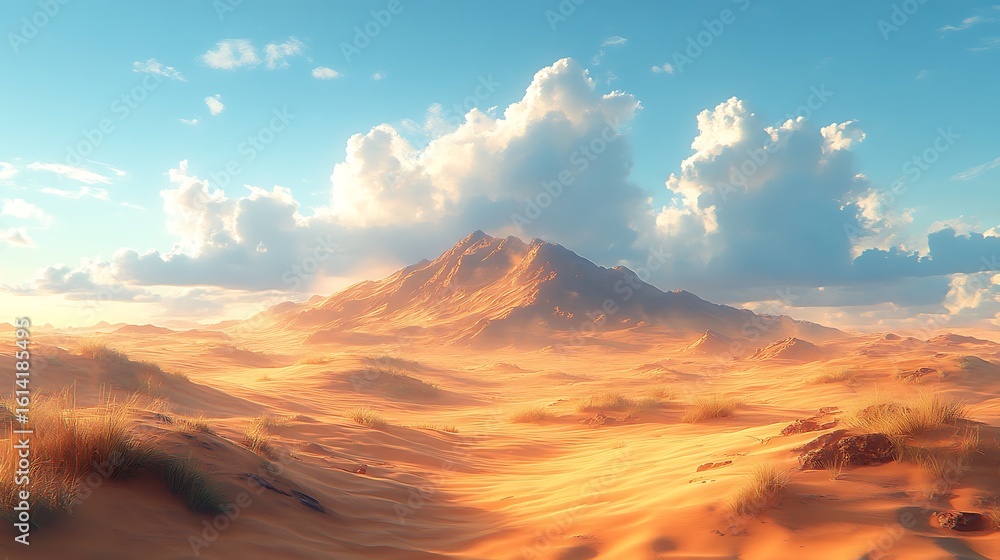 Naklejka premium Desert mountain landscape