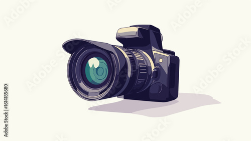 Wide Angle Video Camera Vector Illustration
