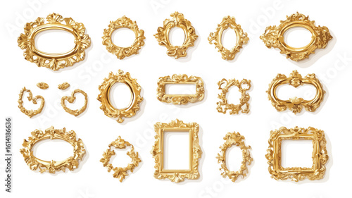 Elegant Vintage Gold Picture Frames Collection