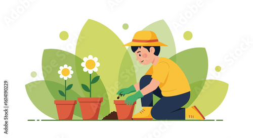 Delightful Springtime Planting Spree Growing Fresh Flowers In The Garden