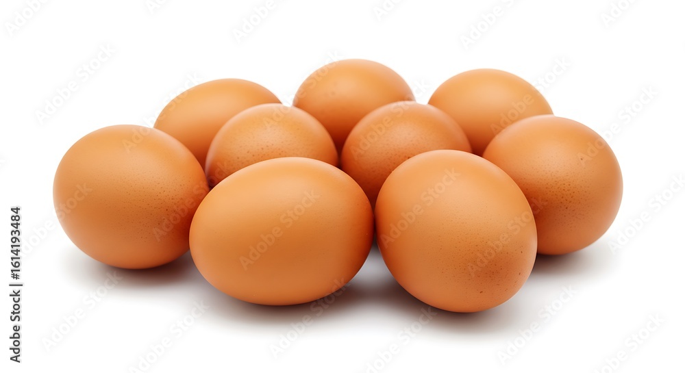 Close-up eggs, clean white background. Close-up eggs, clean white background.