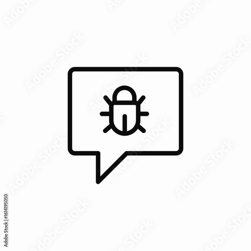 bug report icon sign vector