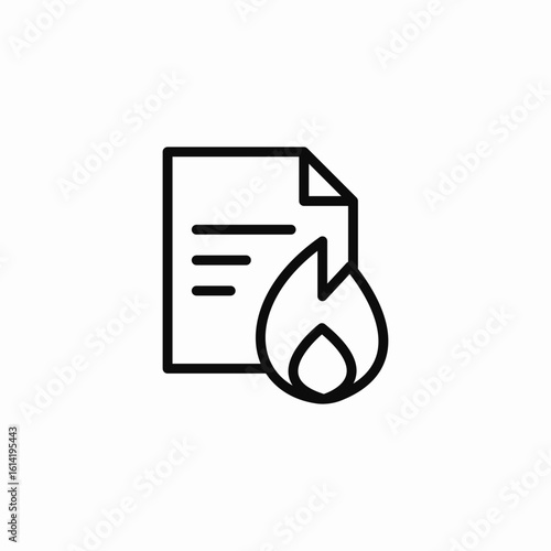 file destruction icon sign vector