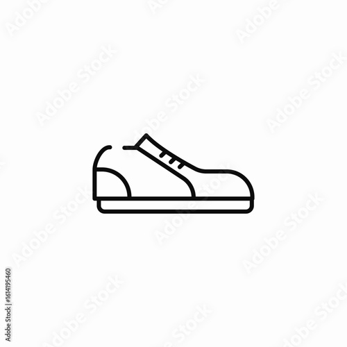 flat style shoes icon sign vector