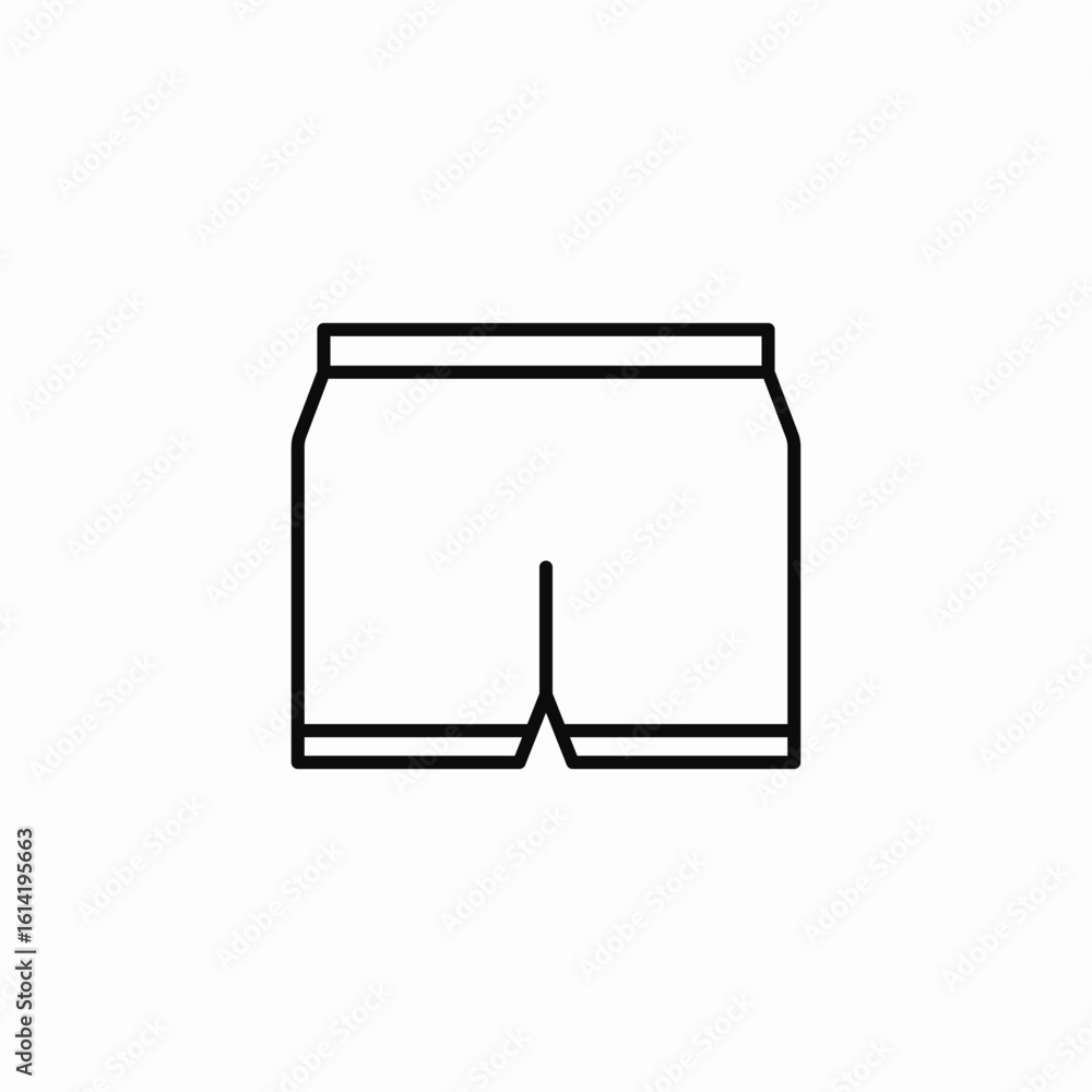 male trunks icon sign vector male trunks icon sign vector