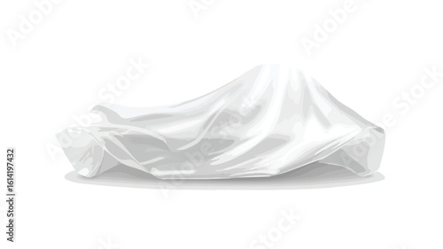Glossy White Plastic Wrap Backgrounds Silk