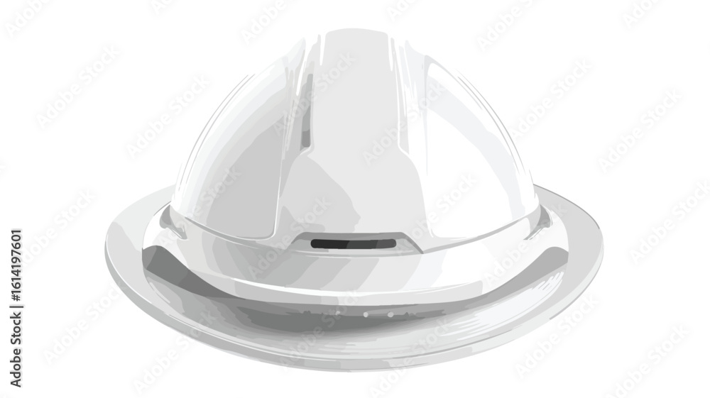 Fototapeta premium Professional White Hard Hat Design Element