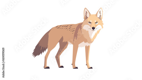 Coyote centered wildlife photography