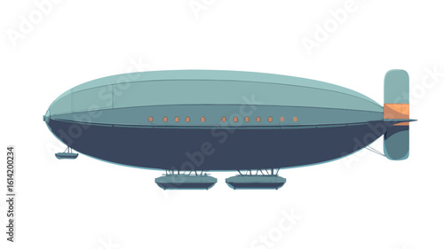 Transparent Zeppelin Airship Wide Angle Design