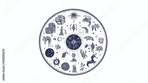 Zodiac Astrology Horoscope Calendar Constellation Image