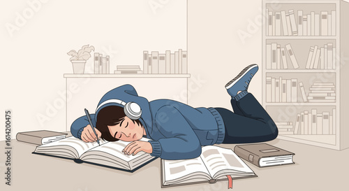 Student Drowsiness During Study At Library Causes Of Exhaustion In Academic Life