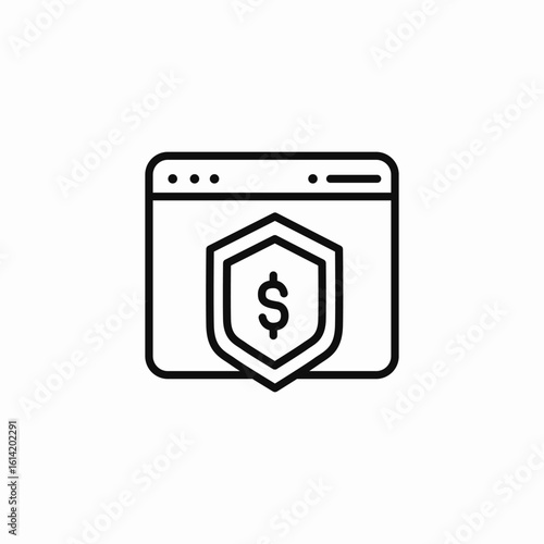 internet safe payment icon sign vector