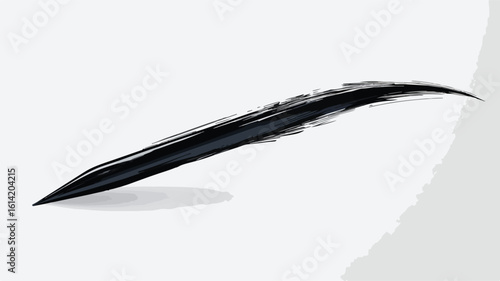 Pen Nib Silhouette Element Design