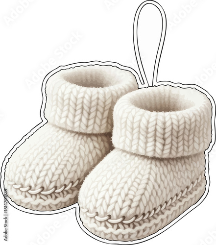 Baby's First Christmas Booties Ornament