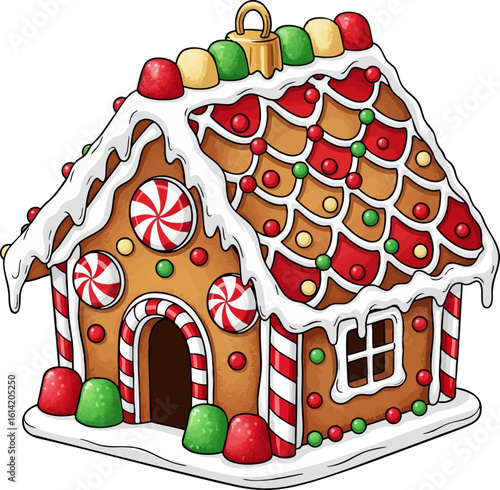 Miniature Gingerbread House Ornament