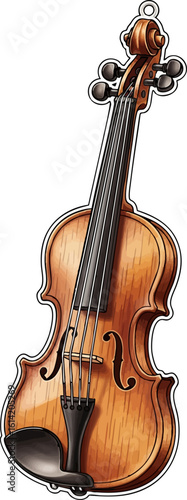 Miniature Violin Musical Ornament