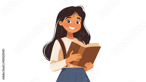 Happy Student With Book