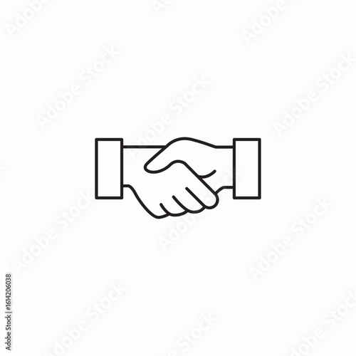 cooperative agreement icon sign vector