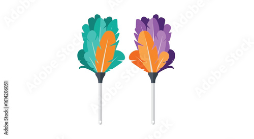 Colorful Feather Dusters for Cleaning