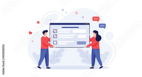 Team Collaboration on Online Form and Communication