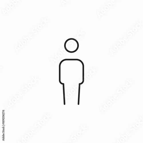 individual person icon sign vector