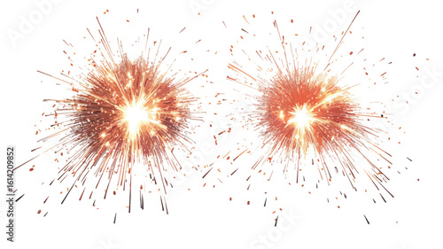 Outdoor nature sparks from grinding activity