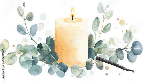 Tranquil Spa Still Life with Candles