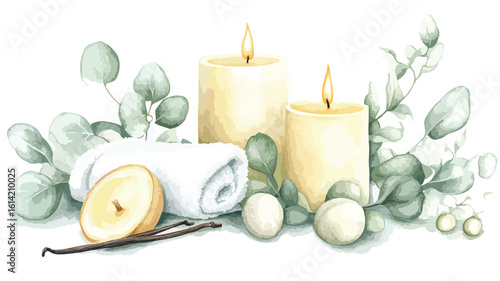Tranquil Spa Still Life Setting