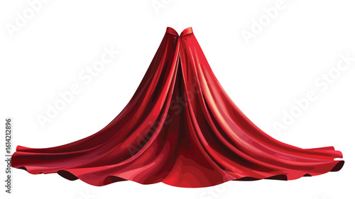 Superhero Red Cape Dress Gown Image