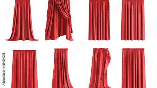 Theater Curtain Design Set Wide Angle