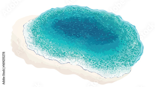 Tropical Water Wide Angle Centered View