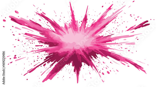 Pink Powder Explosion Wide Angle Centered