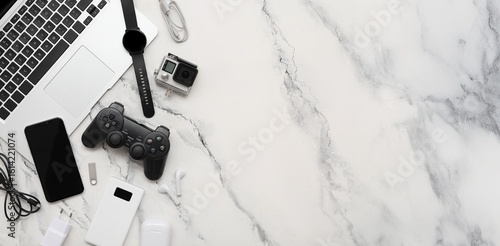Set of modern devices and g...