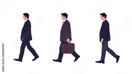 Businessman Walk Cycle with Bag Loop