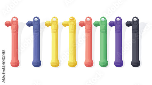 Whistle Color Variations Vector Drawing