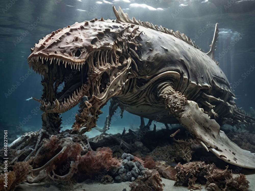 Obraz premium Underwater monster creature fantasy