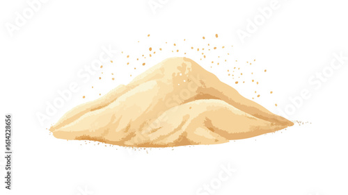 Whole Wheat Flour Powder Close-up