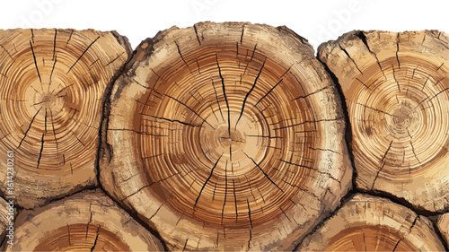 Wide Angle Wood Texture Clear Background
