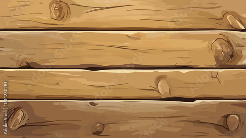 Wooden Letterbox on White Background