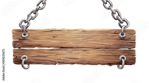 Rustic Wooden Sign Centered Composition