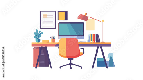 Modern Work From Home Stationery Collection