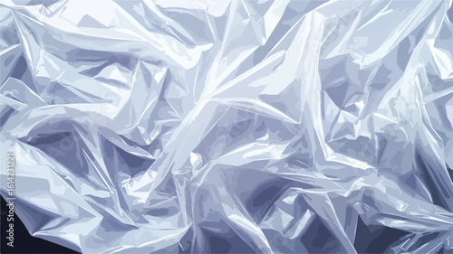 Textured Plastic Wrap on Black Background