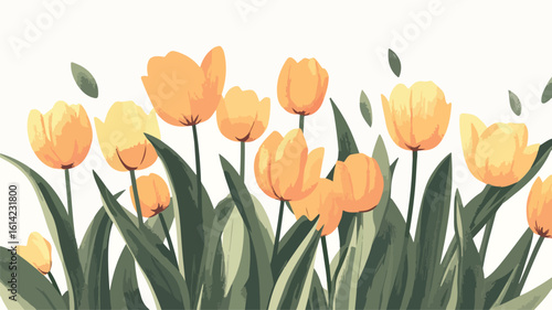 Elegant Yellow Tulips Bouquet Photography